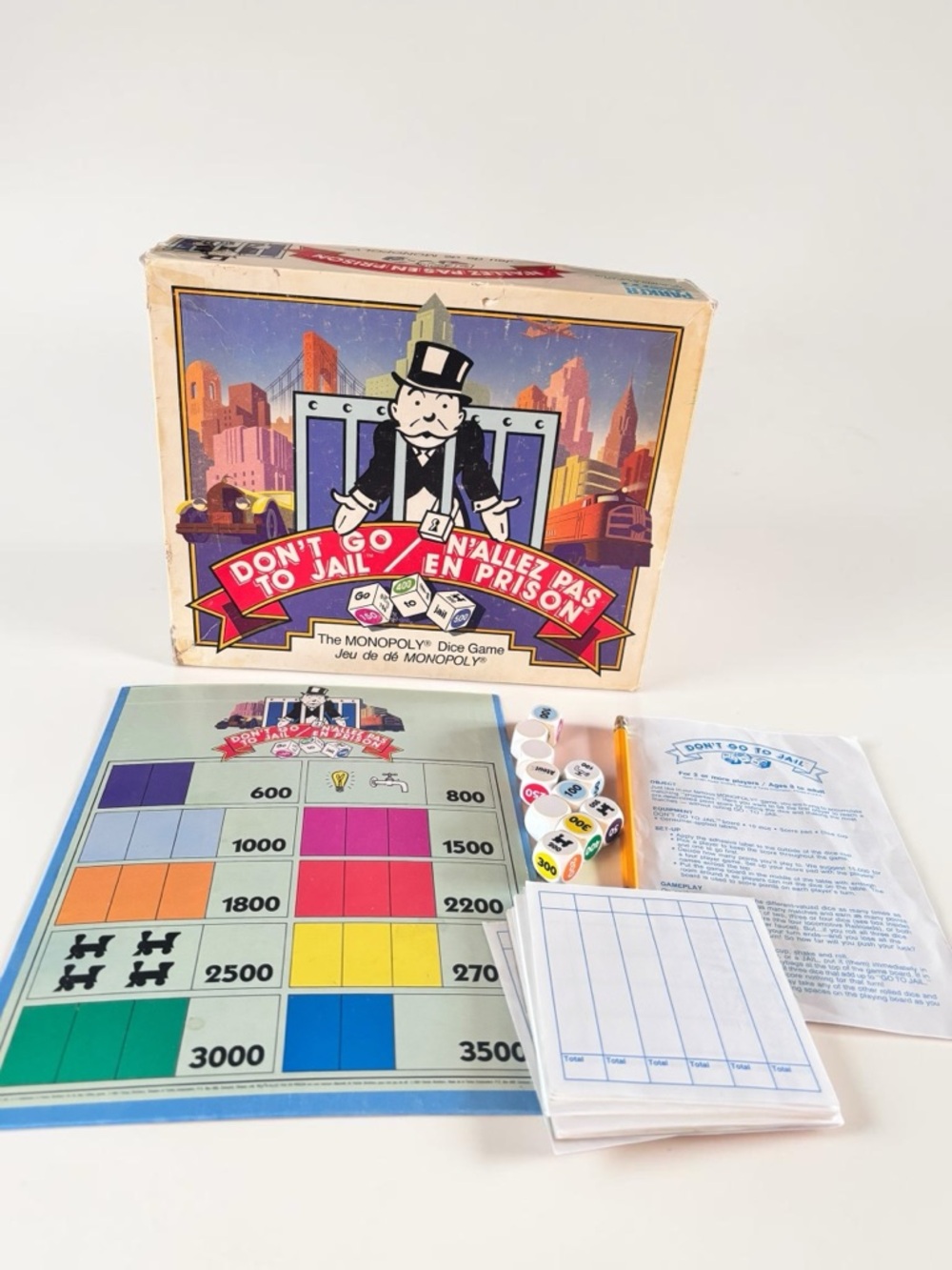Vintage Monopoly Dice Game Dont Go To Jail 1970s Board Game Complete